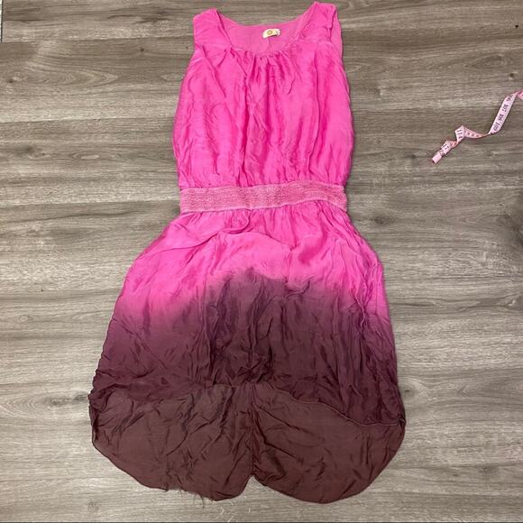 M Dropped Waist Ombré Dress Pink Size S - Picture 6 of 6